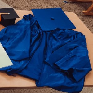 pre-school graduation cap and gown